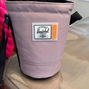 Herschel Insulated Pink water bottle Bag